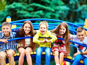 Children on a playground Children on a playground