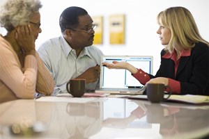 Older Couple Speaking to Professional Advisor Older Couple Speaking to Professional Advisor